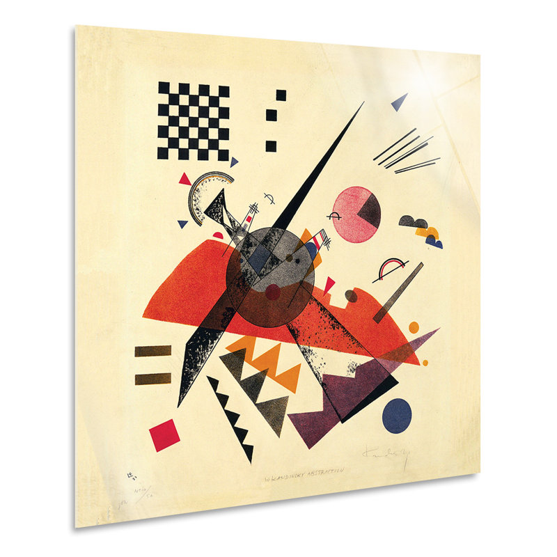 Vassily Kandinsky - No Frame Painting, Plastic/Acrylic, 70cm H x 70cm W