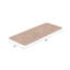 Tapis de bain en mousse à mémoire de forme - Tapis de salle de bain doux et absorbant 59 x 24 pouces avec imprimé texturé à vagues pour un décor de salle de bain élégant - Tapis de bain antidérapant lavable (taupe)-16215053