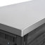 Îlot de cuisine 78,3 po avec table de barbecue pliable (sans tabourets)-1230212721