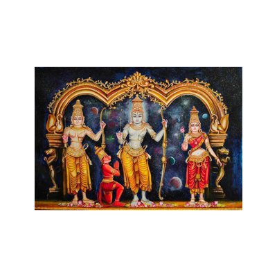 Beautiful Painting Of Ram Darbar | Acrylic On Canvas | By Siddhant Thapan