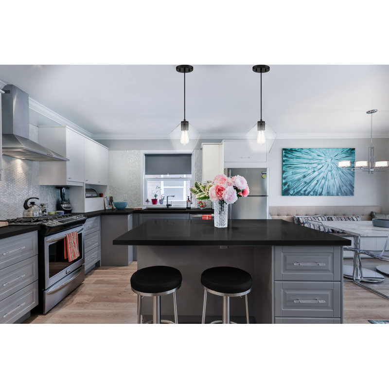 Wade Logan Aegeus Transitional Coal Finish Pendant Light