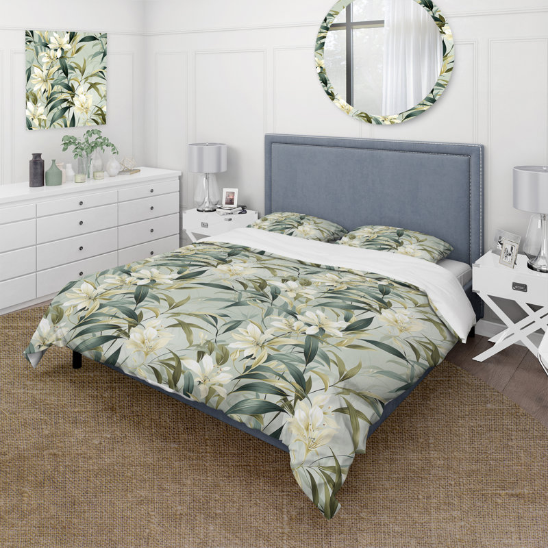 Ensemble de housse de couette Bamboo Whispers, Housse de couette simple + 1 taie décorative stan