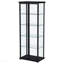 Vitrine noire à 4 tablettes