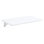 31 Inch Wall Mounted Folding Desk Space Saving Floating Table For Small Spaces White
