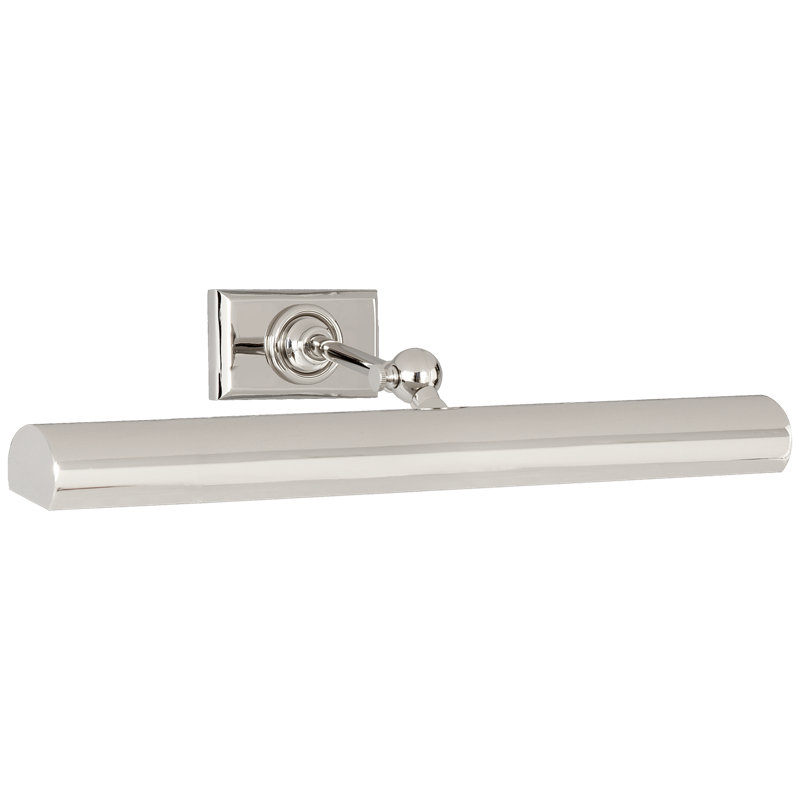 Chapman & Myers 18" Cabinet Maker's Picture Light, Polished Nickel