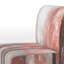 Fauteuil de chambre moderne rembourré en velours Brechta Vibrant Curve Design II-88109614