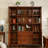 American-Style Vintage Mahogany With Glass Storage Cabinet Bookcase