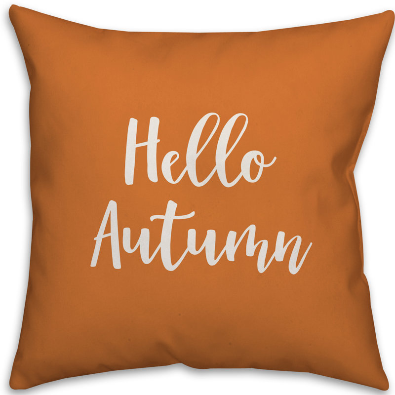  Coussin Hello, Orange, Housse de coussin