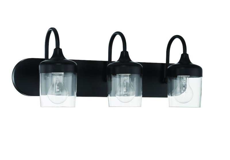 Wrenn 3 - Light Vanity Light, Matte Black