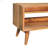 Oak-ish Bench with Tan Leather Seatpad-1989968163