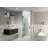 Albedo 27 in. x 78 in. Fully Frameless Hinge Shower Door-16258488