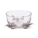 Arche Of Bees Glass Dessert Bowl
