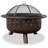 Joy by Endless Summer, 32" Round Oil Rubbed Bronze Wood Burning Outdoor Firebowl with Lattice Design