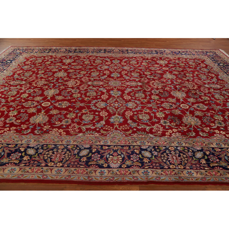 Tapis traditionnel rouge 10x14