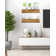 Emerald Lee 2 Piece Oak Floating Shelf