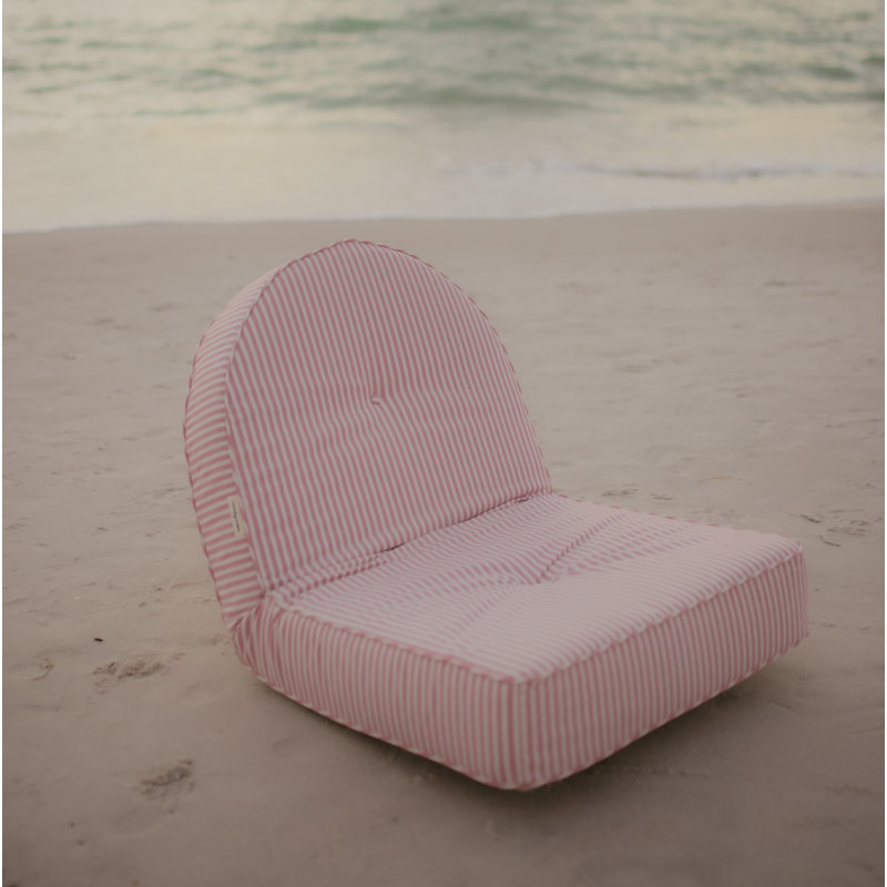 Laurens Reclining Pillow Lounger, Pink