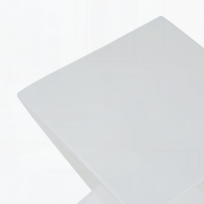 Outdoor Side Table, White