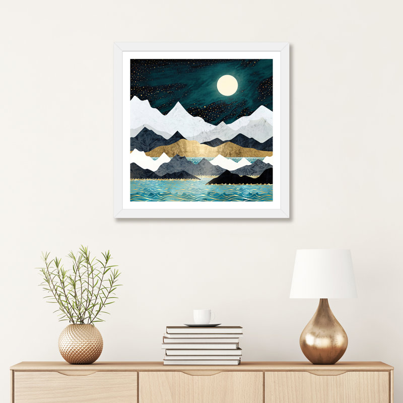« ocean stars » par spacefrog designs-print, H 16 po x l 16 po x P 1 po, Papier avec cadre blanc