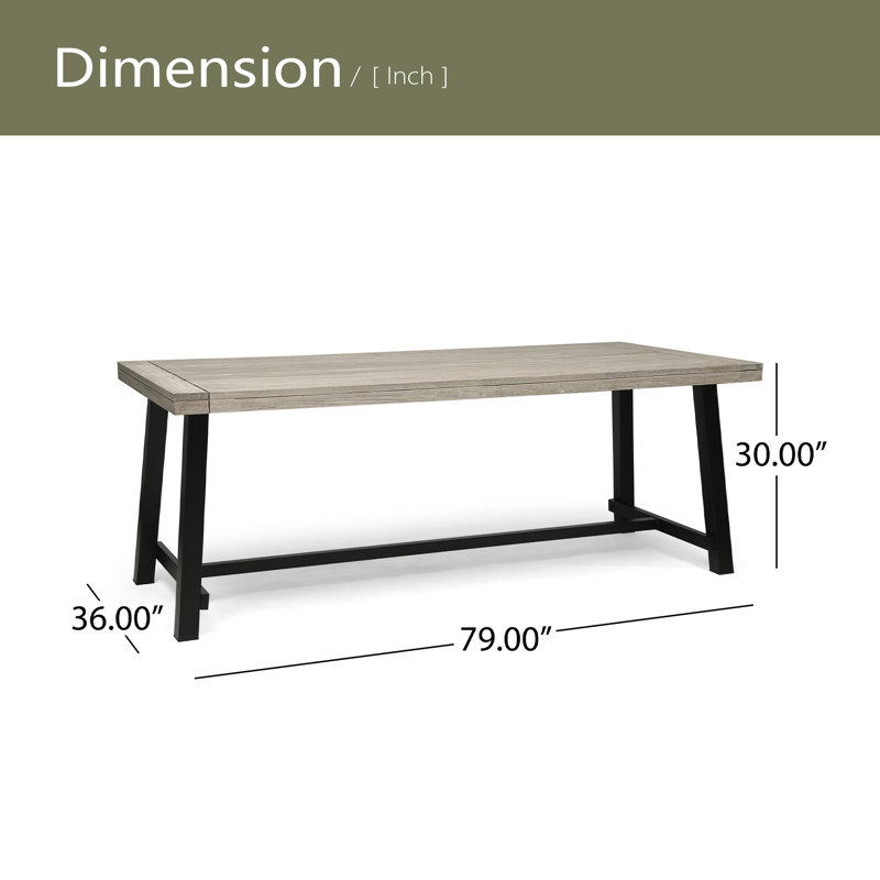 Outdoor Wooden Dining Table