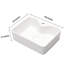 19"X15" Bathroom Vessel Sink Ceramic - White, Modern, Rectangular, Stain-, Countertop Mount White Bathroom, Stain ,
