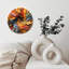 Abstract Colourful Wall Clock