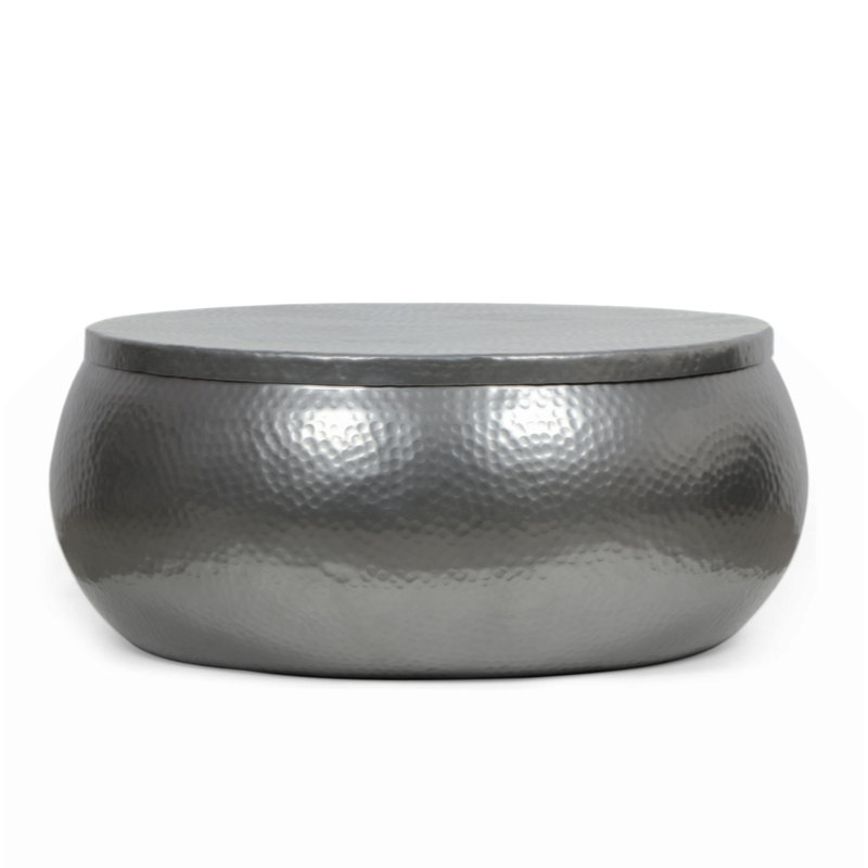 Aluminum Drum Coffee Table