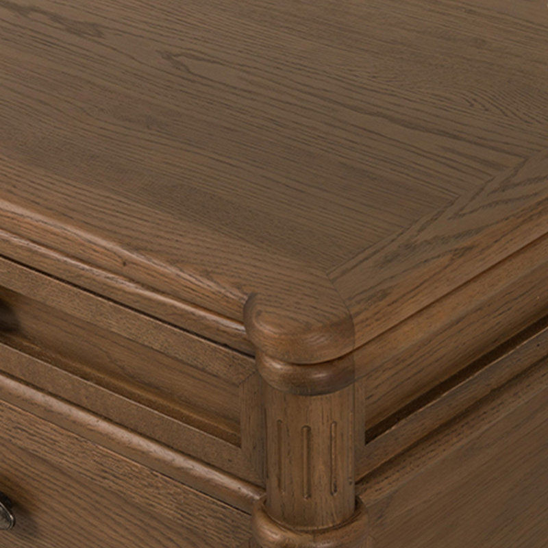 Bureau classique de style champêtre, Marron foncé