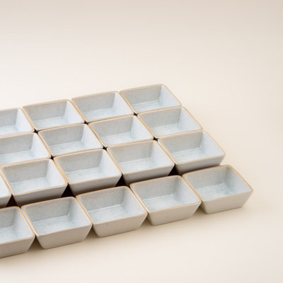 Paros-Aqua Porcelain Miniature Square Bowl