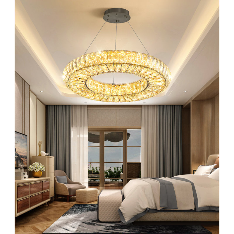 Lustre moderne 19,6 po, Black