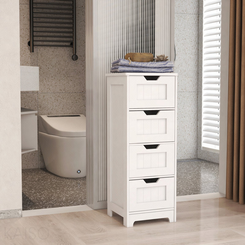 Freestanding Storage Cabinet With 4 Drawers