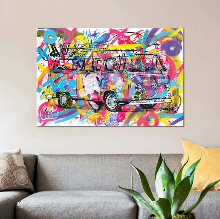 Reproduction d'art sur toile, H 40 po x l 60 po x P 1,5 po, Toile tendue, Pas de tapis