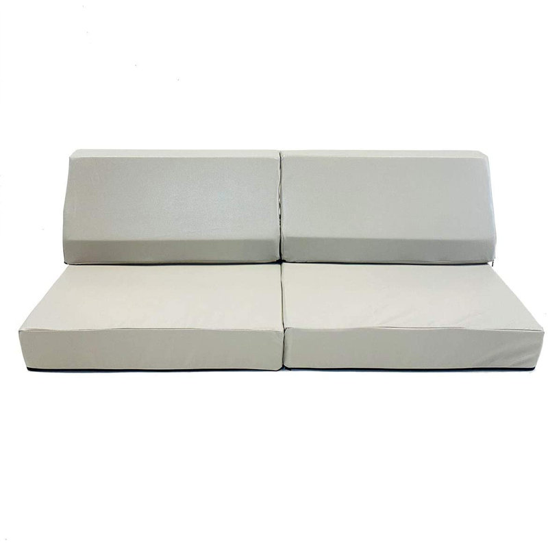 Gull Gray Foamnasium Blocksy Mini Play Couch for Active and Imaginative Play, Gull Gray