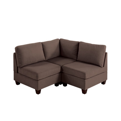 Modern Sofa MODULAR SET 3PC Modular Sofa Modern Sofa Accent Sofa