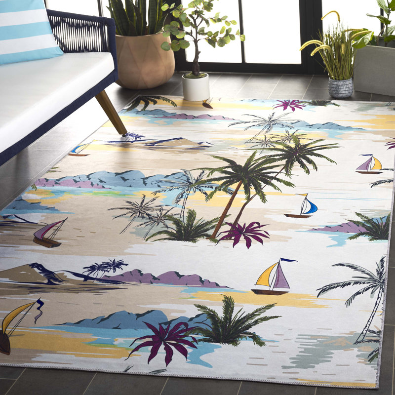 Tapis ivoire / taupe Amalea 829, Rectangle de 5 pi x 8 pi
