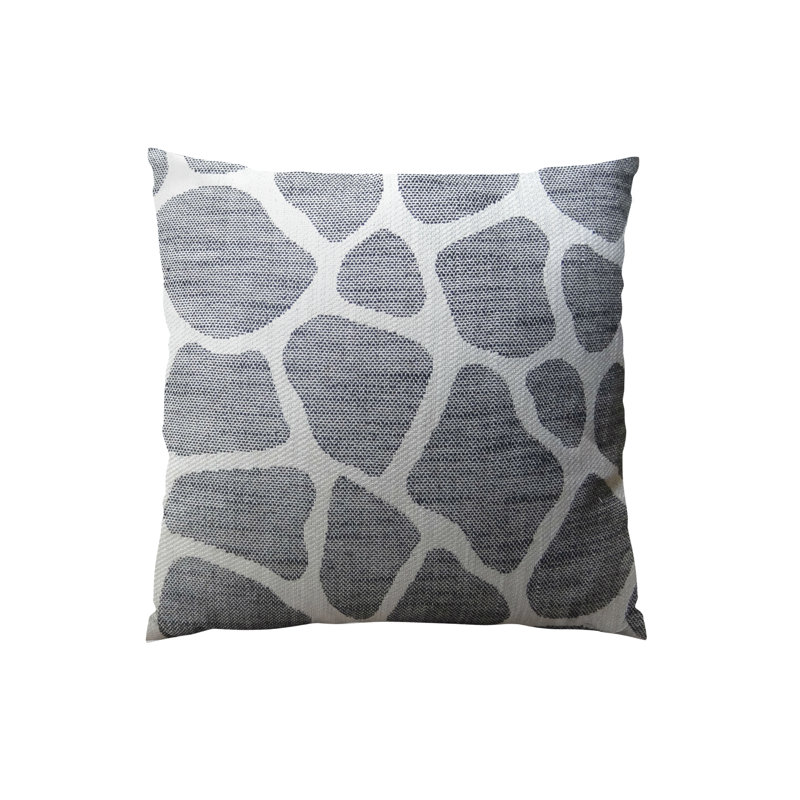 Coussin Sable, H 20 po x l 20 po, Noir/crème, Polyester
