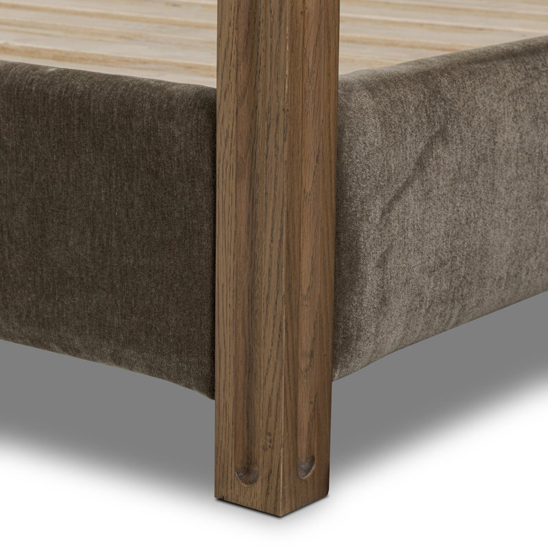 Jodie Canopy Bed-Malmo Olive, Queen