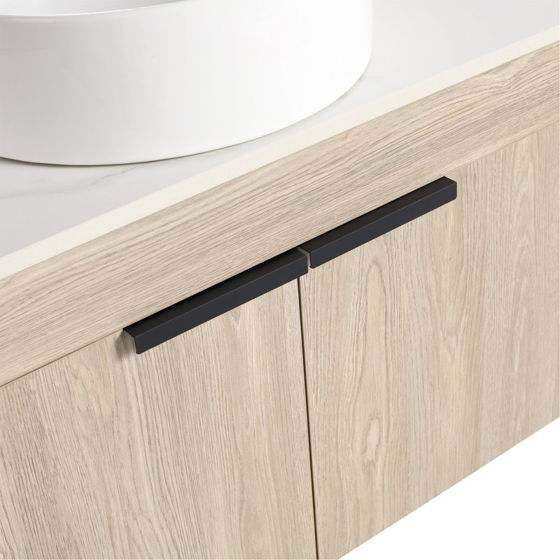 Modern Bathroom Vanity With Durable Ceramic Sink And Ample Storage
