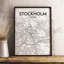 Stockholm City Map 1 Piece Wall Art-1887073845