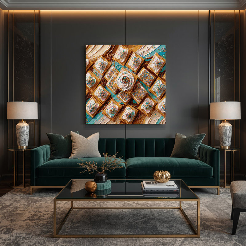 Art mural sur toile Desserts Pop Tarts, H 12 po x l 12 po