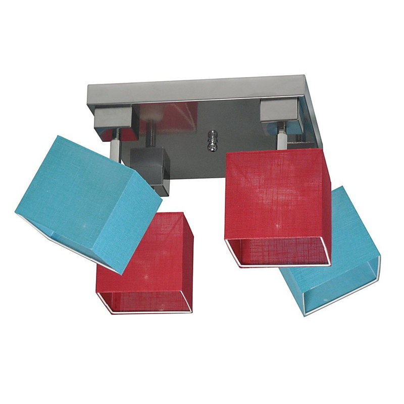 Partee Spotlight, Clear red/Turquoise, Wenge