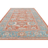 Oushak Hand Knotted Floral Area Rug