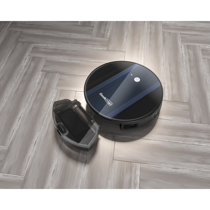 Robot aspirateur - aspiration forte 1800pa, ultra-mince 2,85 po, contrôle Wi-fi / app, autonomie de 100 minutes, auto-charge 