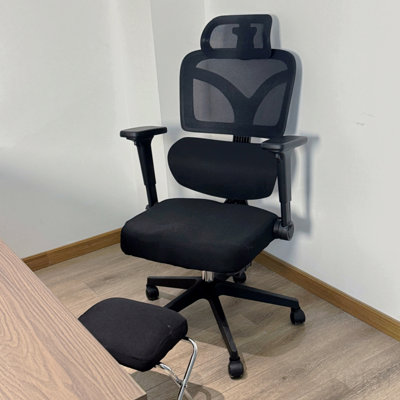 Zero Gravity Ergonomic Office Chair, 145° Recline With 3d Headrest & 4-Way Lumbar Support, Breathable Mesh Seat For Home/Work/Gaming