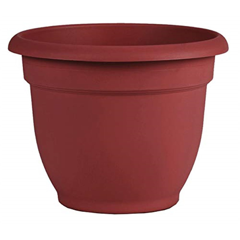 Ketzaly Pot Planter, 10.25" H x 13" W x 13" D,  Burnt Red