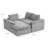 Cozy Modern Boneless L-Shaped Sectional Sofa – Reversible Chenille, Pet-Friendly, Cloud-Like Comfort, No Assembly-339413726