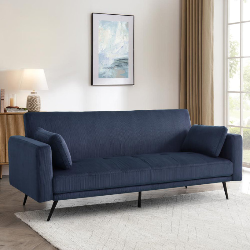 Tudor 3 Seater Sofa Bed, Blue