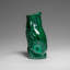 Genuine Polished Malachite Owl Carving (210.8 Grams)