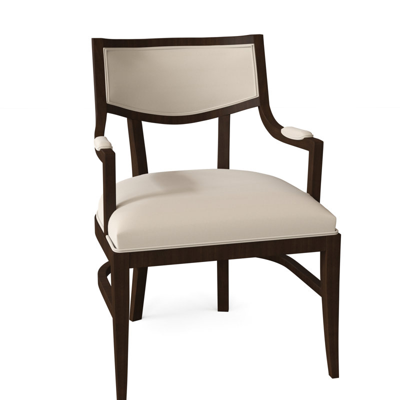 Upholstered Arm Chair, Flannery Ivory, Café