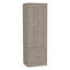 Armoire, armoire à deux portes, deux tiroirs, poignées en métal, tringle