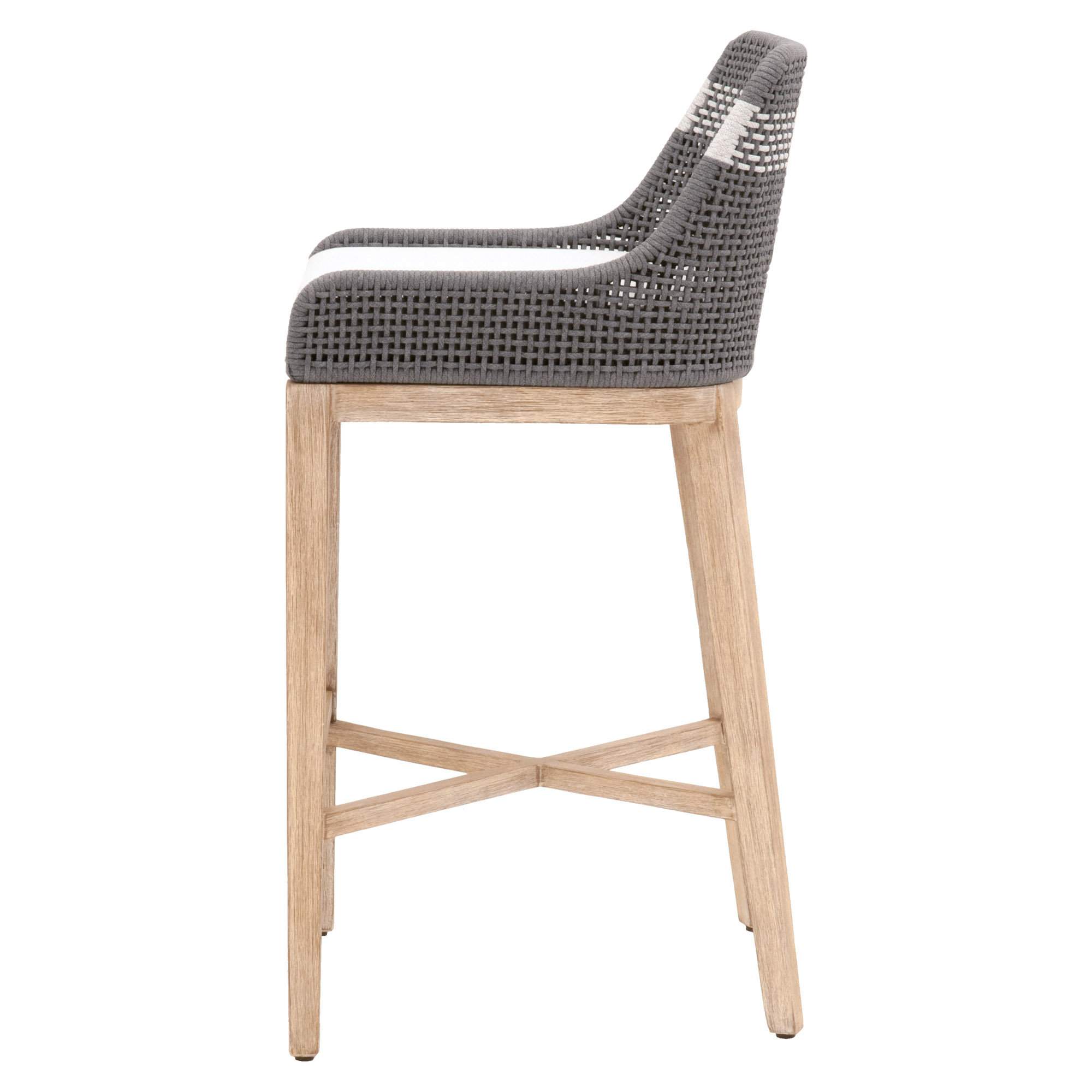 Bowker Bar & Counter Stool, Bar Stool (31” Seat Height), Dove Gray / White Speckle